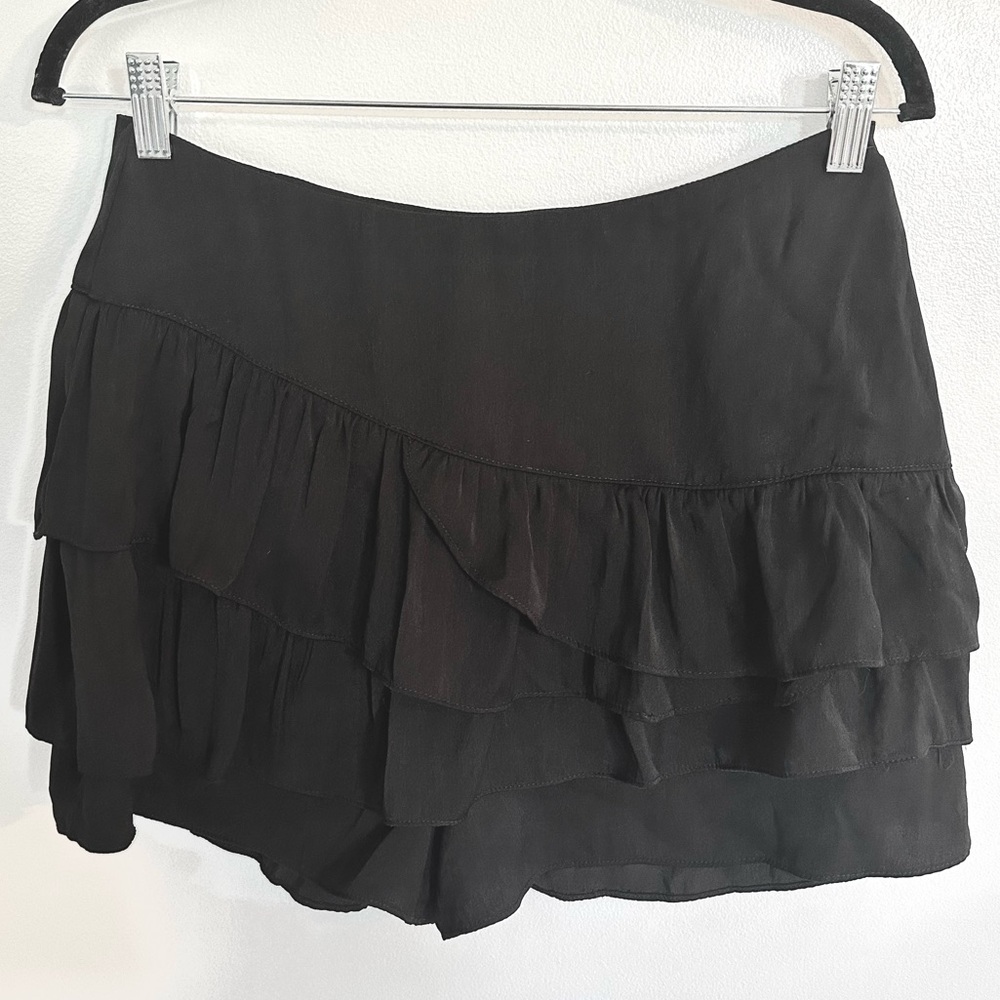 Black Ruffle Skirt
